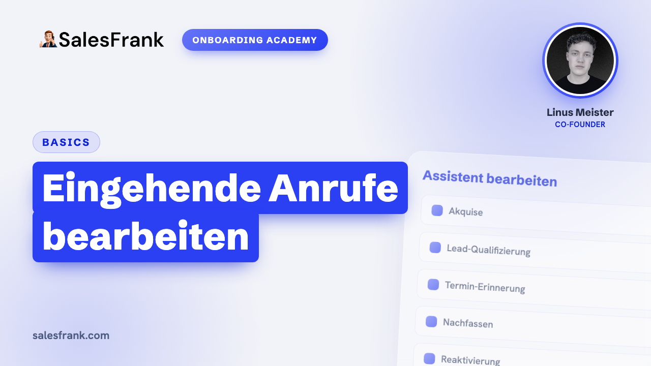 Thumbnail: Eingehende Anrufe bearbeiten